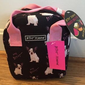Luv Betsey Johnson Bulldog Insulated Lunch Tote